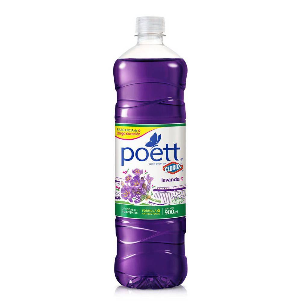 Poett limpiador líquido lavanda (botella 900 ml)