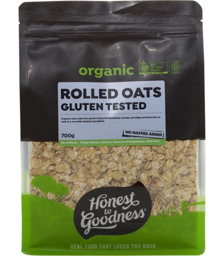 Honest To Goodness Organic Rolled Oats Gluten Tested (700g)