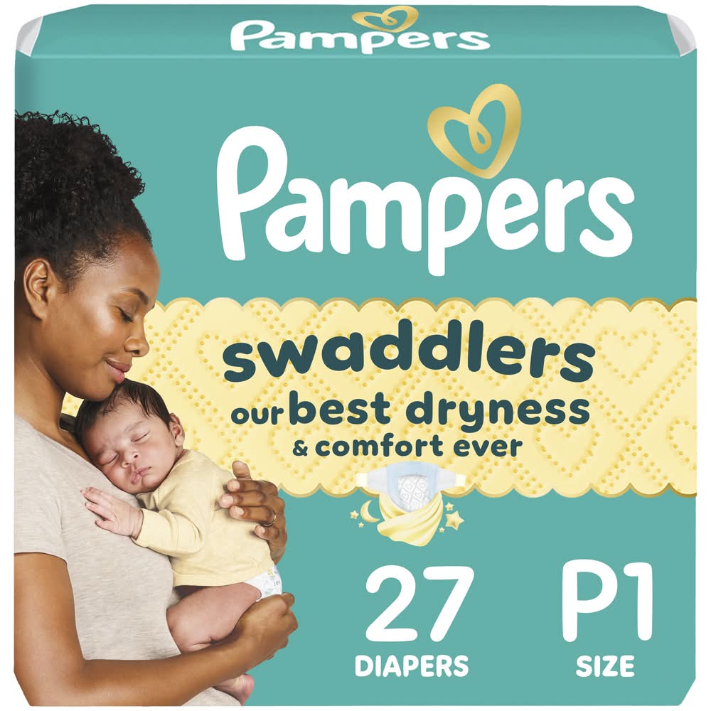Pampers Preemie Swaddlers Diapers P-1 (10.7 oz)