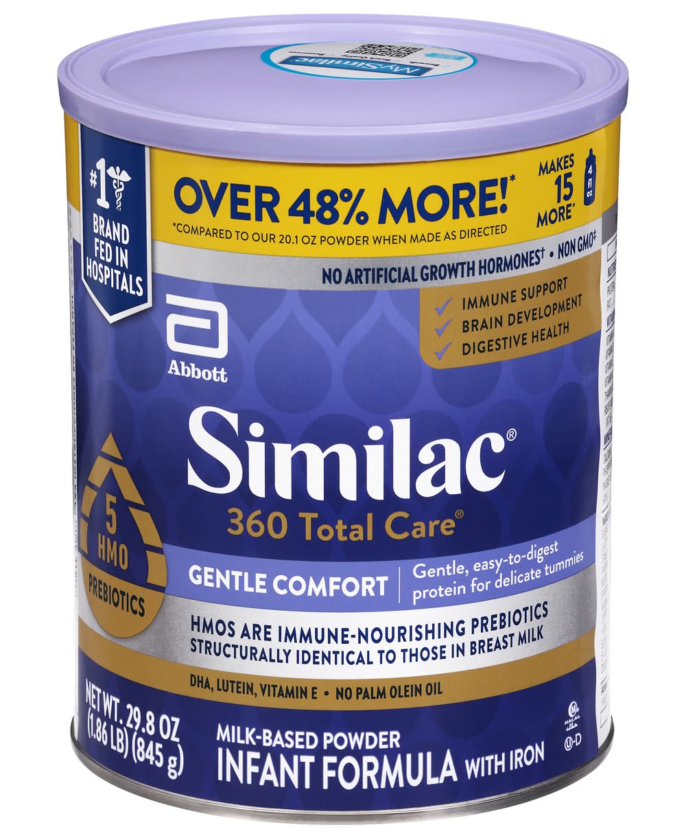 Similac 360 Total Care Milk Based Powder Infant Formula With Iron (29.8 oz)