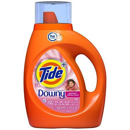 Tide Plus Downy Liquid Laundry Detergent April Fresh - 34.0 fl oz