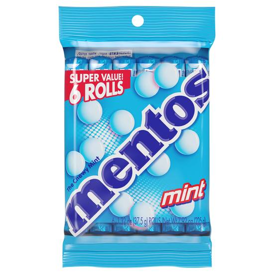 Mentos Mint Chewy Mints Candy ( 6 ct )
