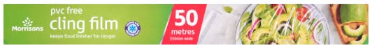 Morrisons 50m x 350mm, Pvc Free Cling Film