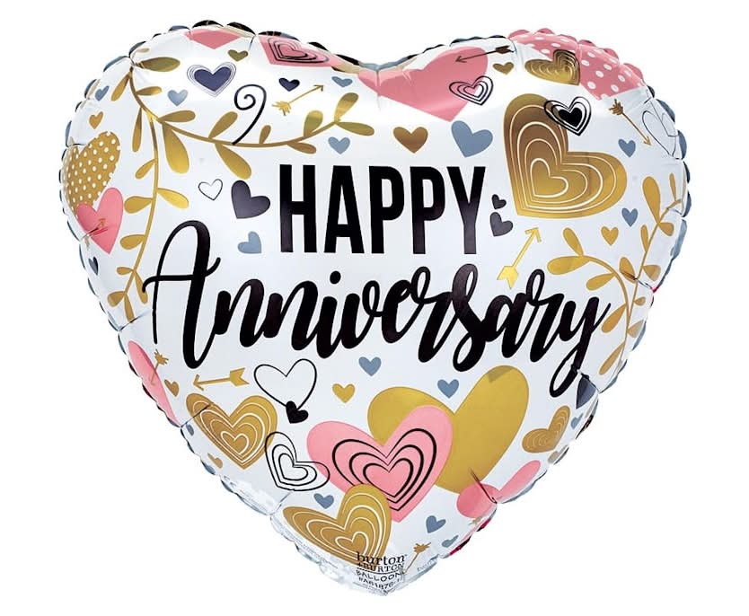 17'' Happy Anniversary Balloon