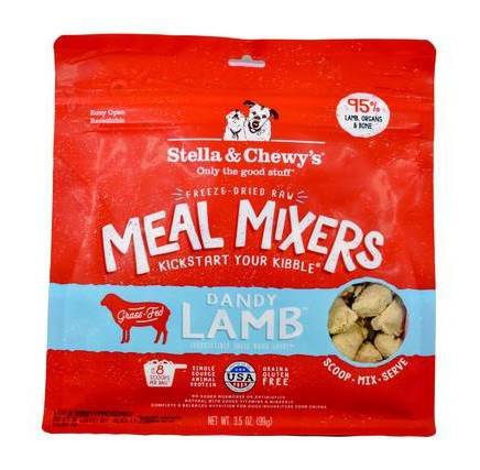 Stella & Chewy's Freeze Dried Raw Dandy Lamb Meal Mixers Dog Food Topper (3.5 oz)