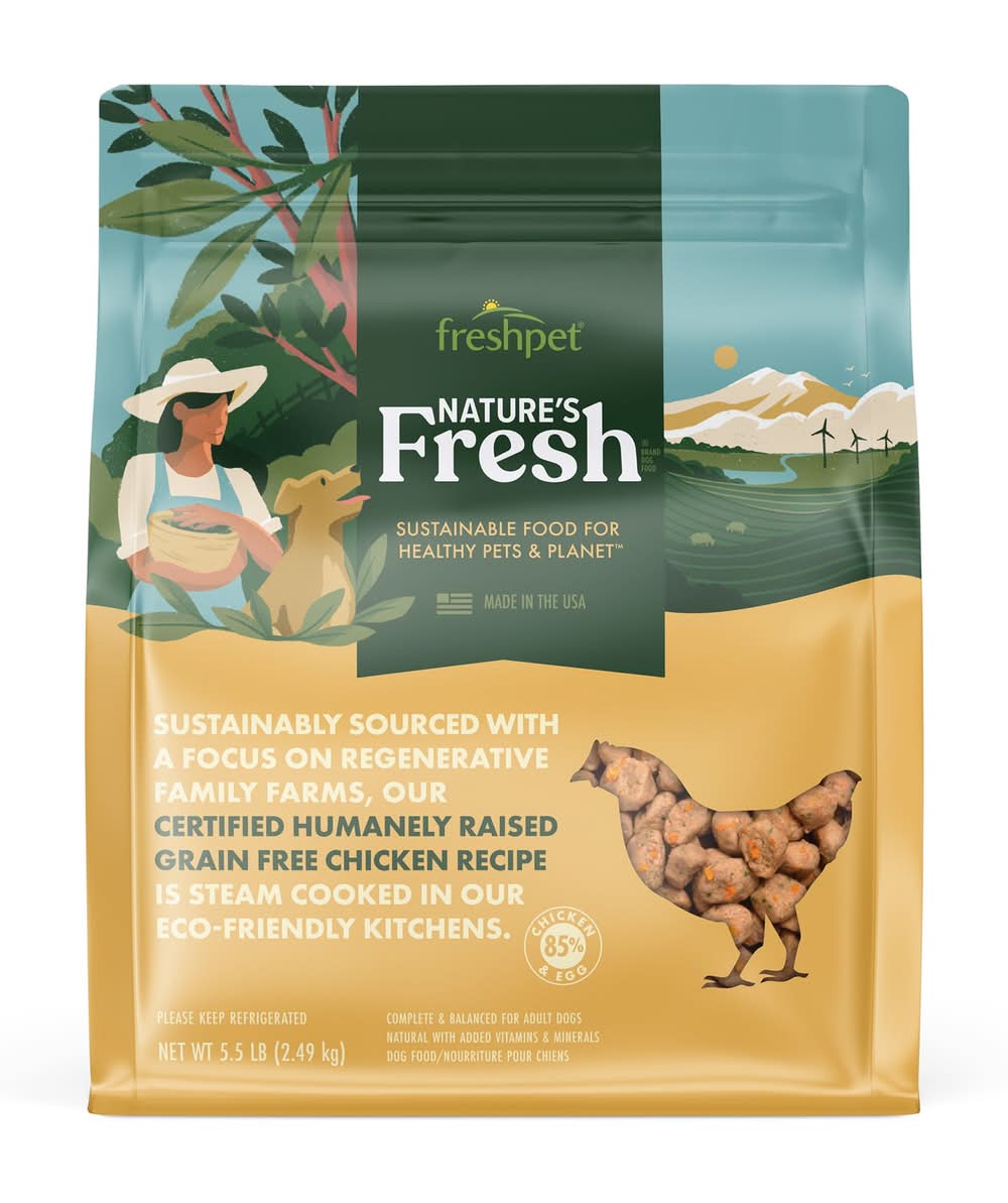 Freshpet® Nature's Fresh Adult Fresh Dog Food - Grain Free, Chicken (Flavor: Chicken, Size: 5.5 Lb)