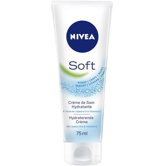 Nivea - Soft crème de soin hydratante multi usages visage corps et mains