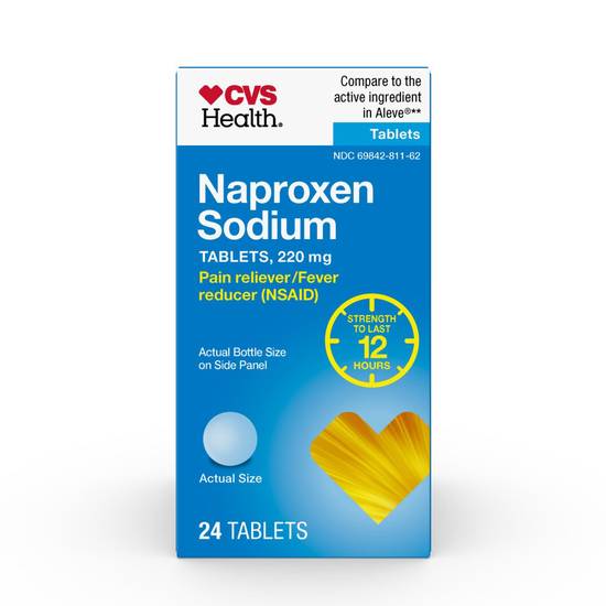 CVS Health Naproxen Sodium 220 MG Tablets, 24 CT