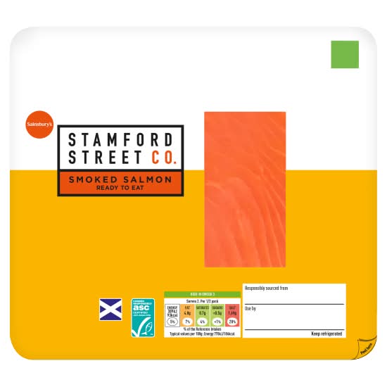 Sainsbury's Stamford Street Co. Scottish Smoked Salmon (100g)