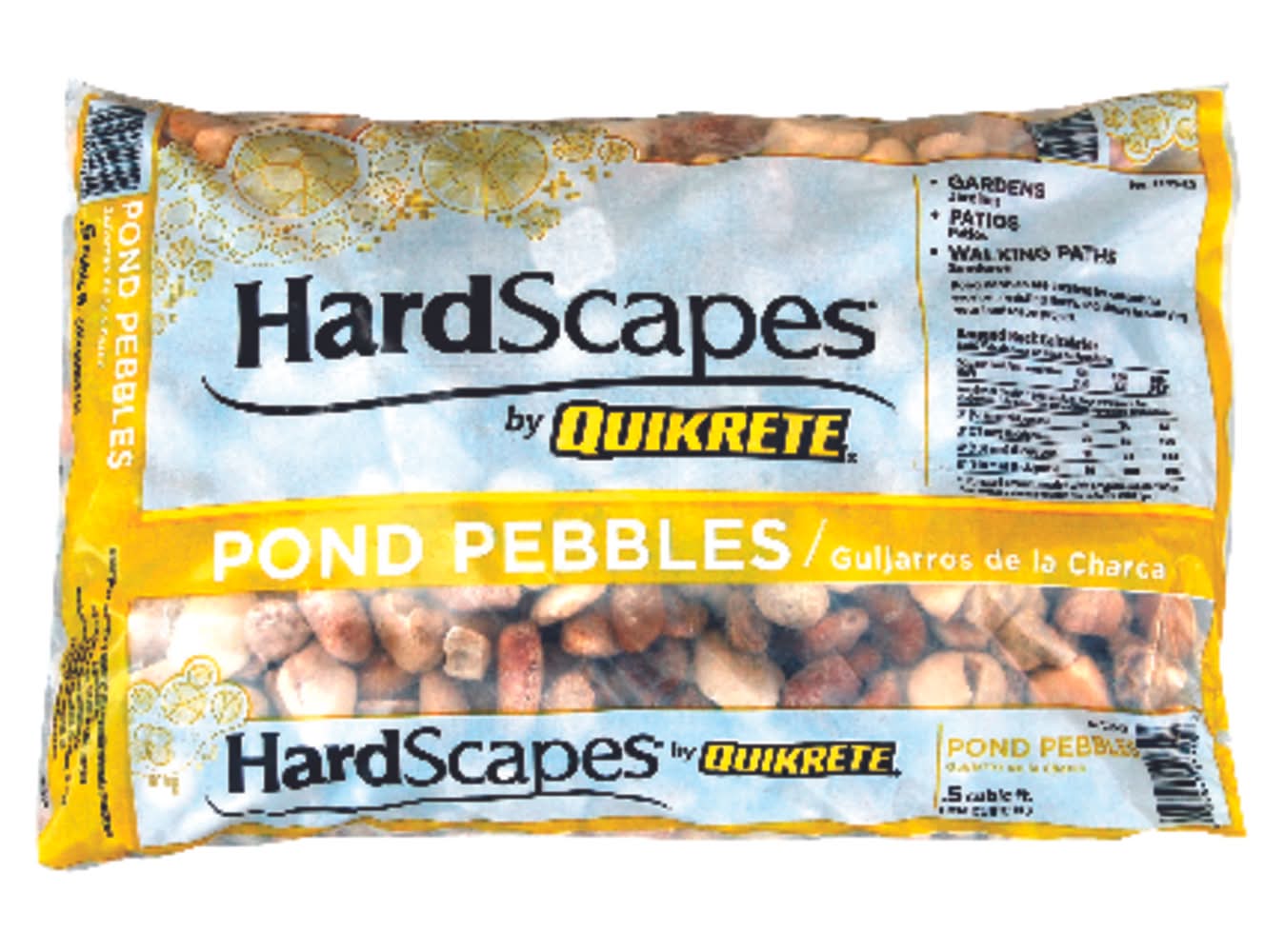 Quikrete Hardscapes Assorted Decorative Pebble Pond Pebbles 0.5 Cu. Ft. 50 Lb