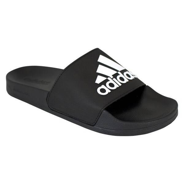 Adidas Men's Adilette Shower Slides, Black, Size 12