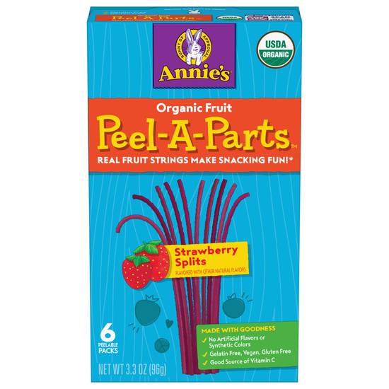 Annie's Peel-A-Parts Organic Strawberry Splits (3.3 oz)