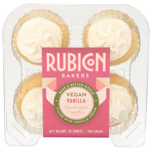 Rubicon Vegan Vanilla Cupcakes 4 Pack