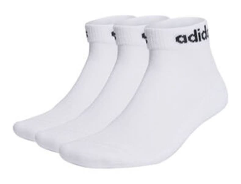 Adidas · Linear calcetines deportivos tobilleros - L - Blanco (3 un)