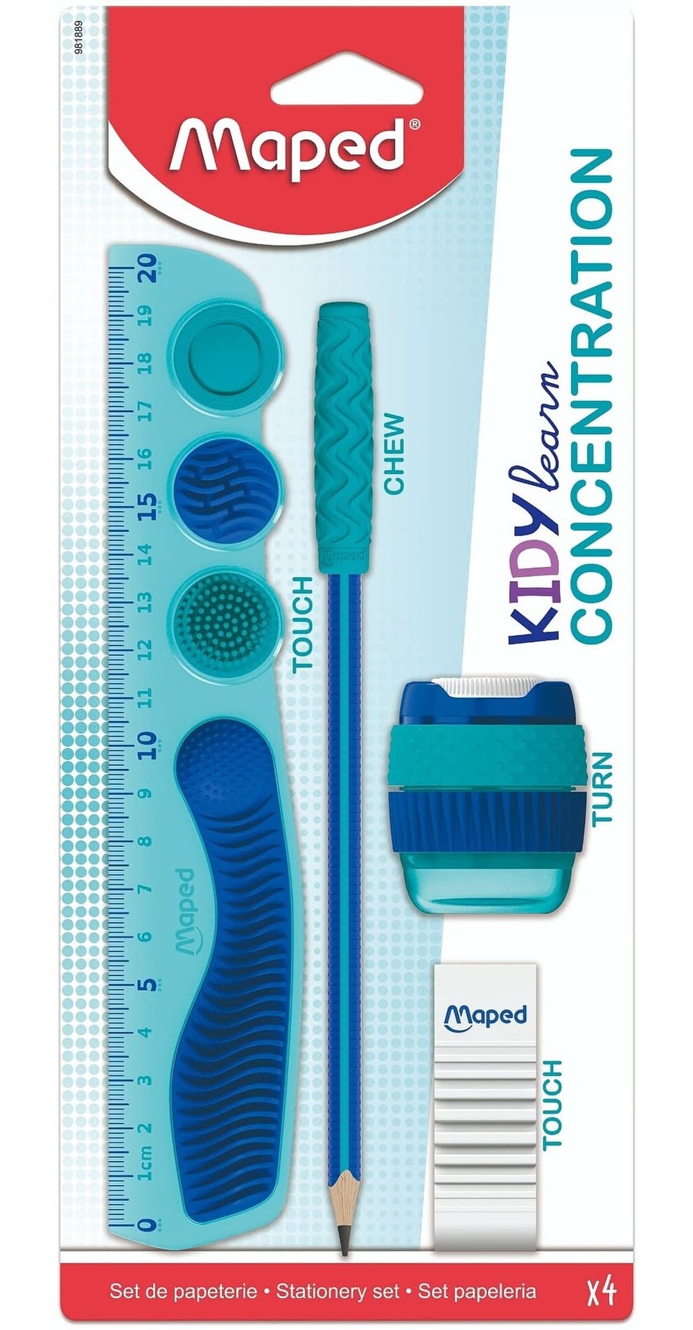 Conjunto Escola 4Pc Kidy Learn Concentration