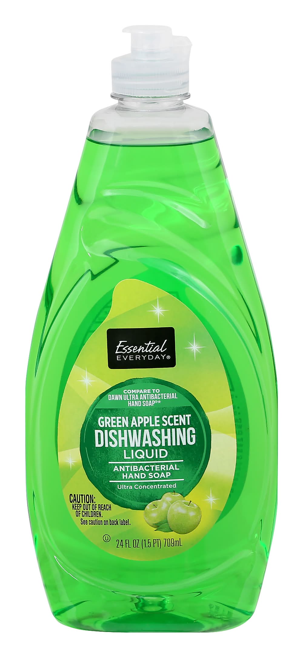Essential Everyday Antibacterial Green Apple Scent Dishwashing Liquid/Hand Soap (24 fl oz)
