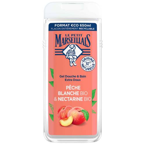 Gel Ducha Le Petit Marseiliais Melocotón & Nectarina 650Ml