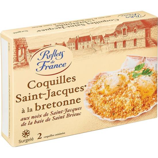 Reflets de France - Coquilles st jacques à la bretonne surgelé (2 pièces)