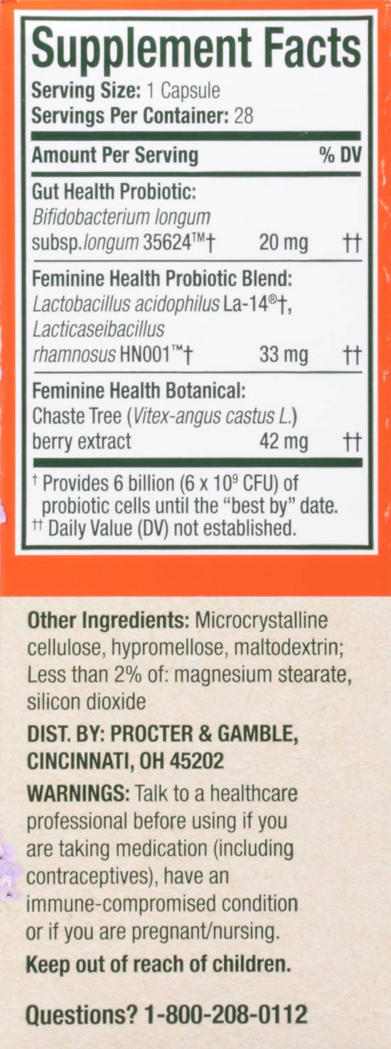 Align Women's Dual Action Probiotic Capsules (28 ct)