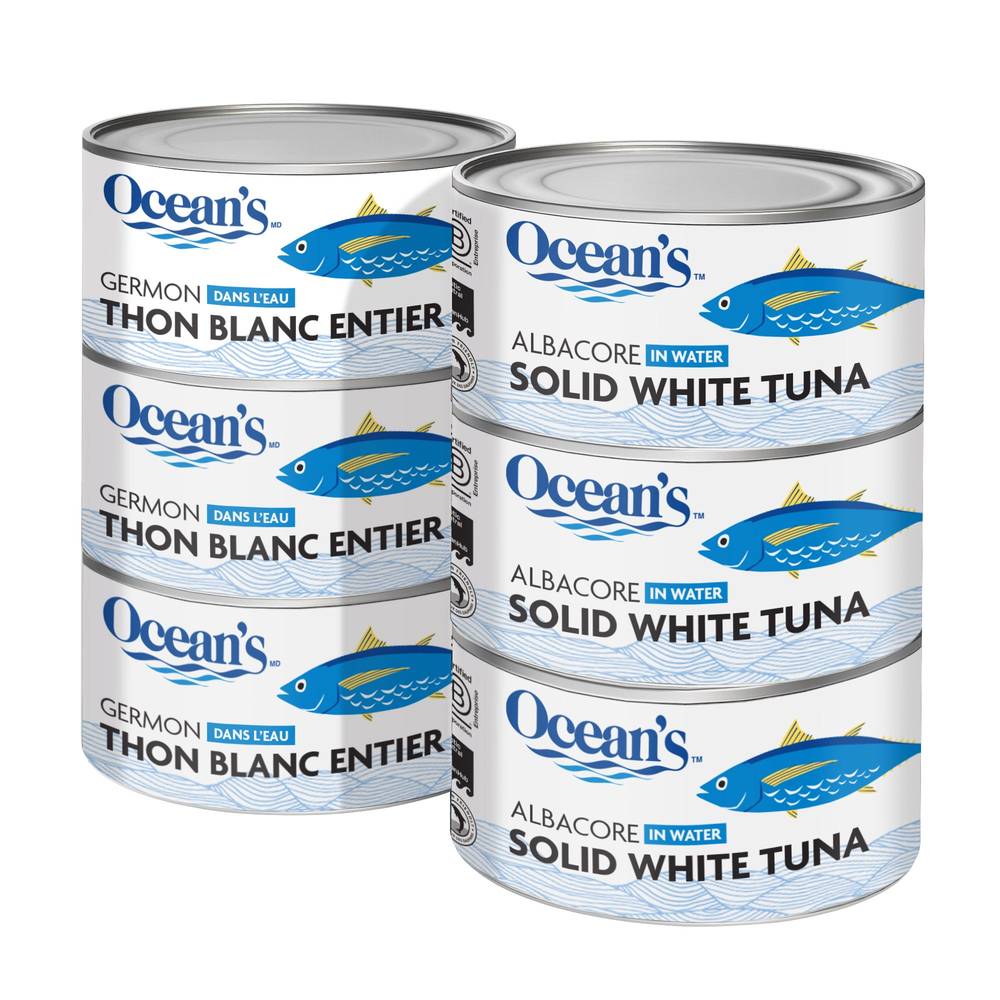 Ocean’S Solid White Albacore Tuna, 6 X 184 G