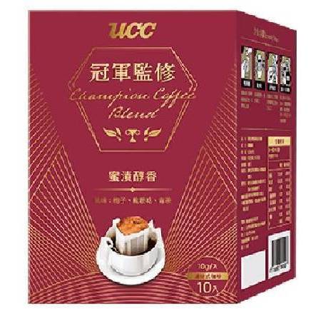 UCC冠軍監修蜜漬醇香濾掛式咖啡 10GX10入(乾貨)^301501127
