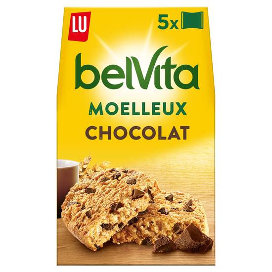 Belvita - Biscuits moelleux au chocolat (5 pièces)