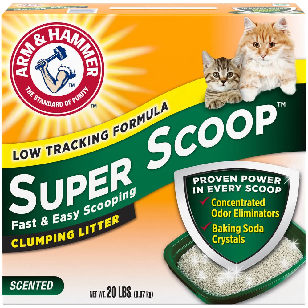 Arm & Hammer Fast & Easy Super Scoop Cat Clumping Litter (20 lbs)