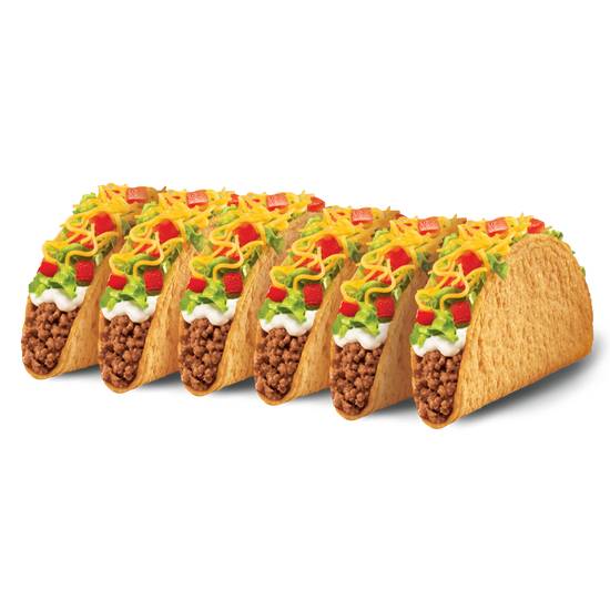 6 Pack Crunchy Tacos Supreme
