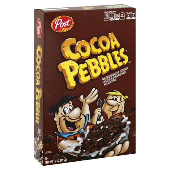 Pebbles Cocoa Sweetened Rice Cereal