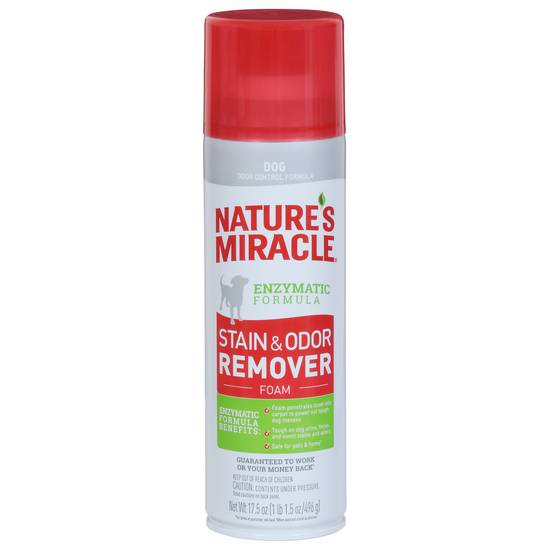 Nature's Miracle Enzymatic Formula Dog Stain & Odor Remover Foam
