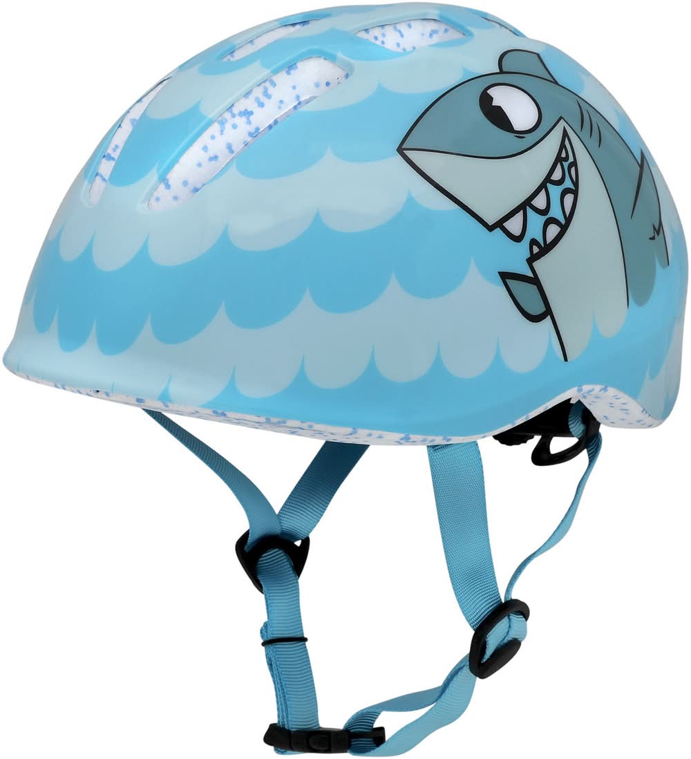 Raskullz Infant Lil Big Shark Bike Helmet (Blue Sharks, Toddler)