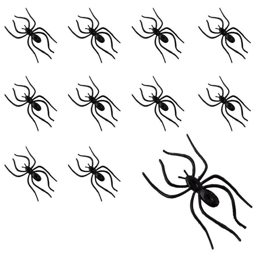 Party City Clip on Spiders, Black (24 ct)