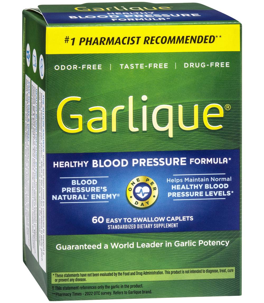 Garlique Healthy Blood Pressure Formula Caplets (3.2 oz)