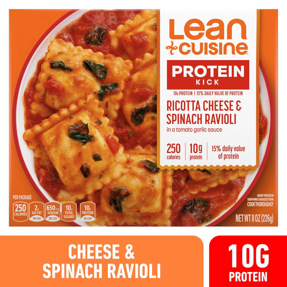 Lean Cuisine Protein Kick Cheese Ravioli (ricotta-spinach)