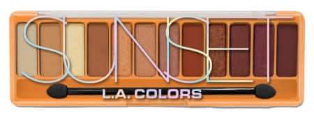 L.A. Colors® Color Vibe 12-Shade Eyeshadow Palette Sunset