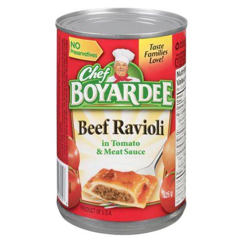Chef boyardee raviolis au bœuf (425 g) - beef ravioli (425 g)