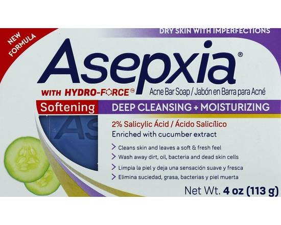 Asepxia · Softening Deep Cleansing & Moisturizing Acne Soap (4 oz)