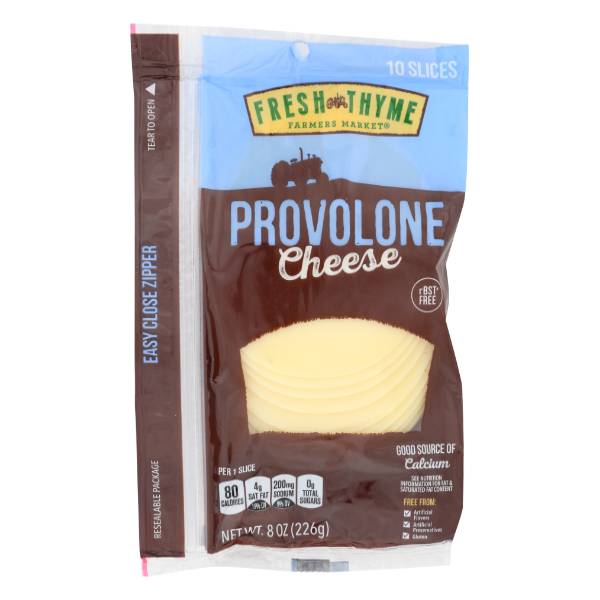 Fresh Thyme Provolone Cheese Slices (8 oz, 10 ct)