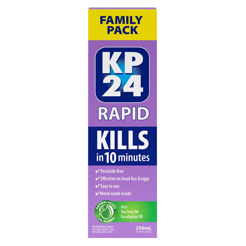 KP24 Rapid Lice Treatment 250ml