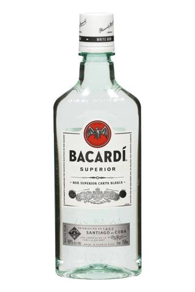 Bacardí Superior White Rum (750ml plastic bottle)