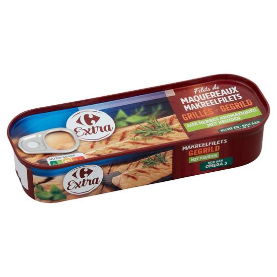 Carrefour Extra Filets Maquereaux Grillés aux Herbes Aromatiques 120 g