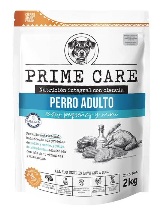 PrimeCare · Alimento seco para perros, surtido, Adulto-Razas Pequeñas-Minis (2 kg)