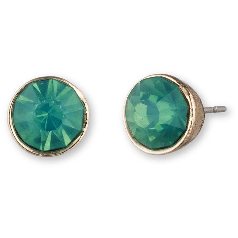 Lonna & Lilly Pendant Button Stud Earrings - Green/Grass