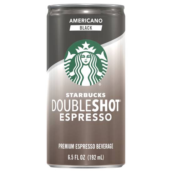 Starbucks Doubleshot Premium Americano Black Espresso Beverage (6.5 fl oz)