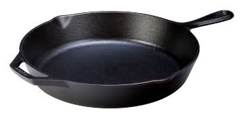 Lodge Non Stick Cast Iron Skillet, 12 in, Black
