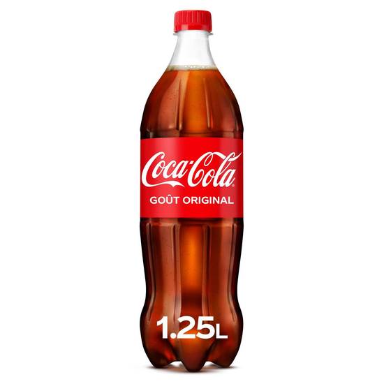 Soda goût Original COCA-COLA - la bouteille d'1,25L