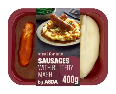 ASDA Classic Meals Sausages & Mash (400g)