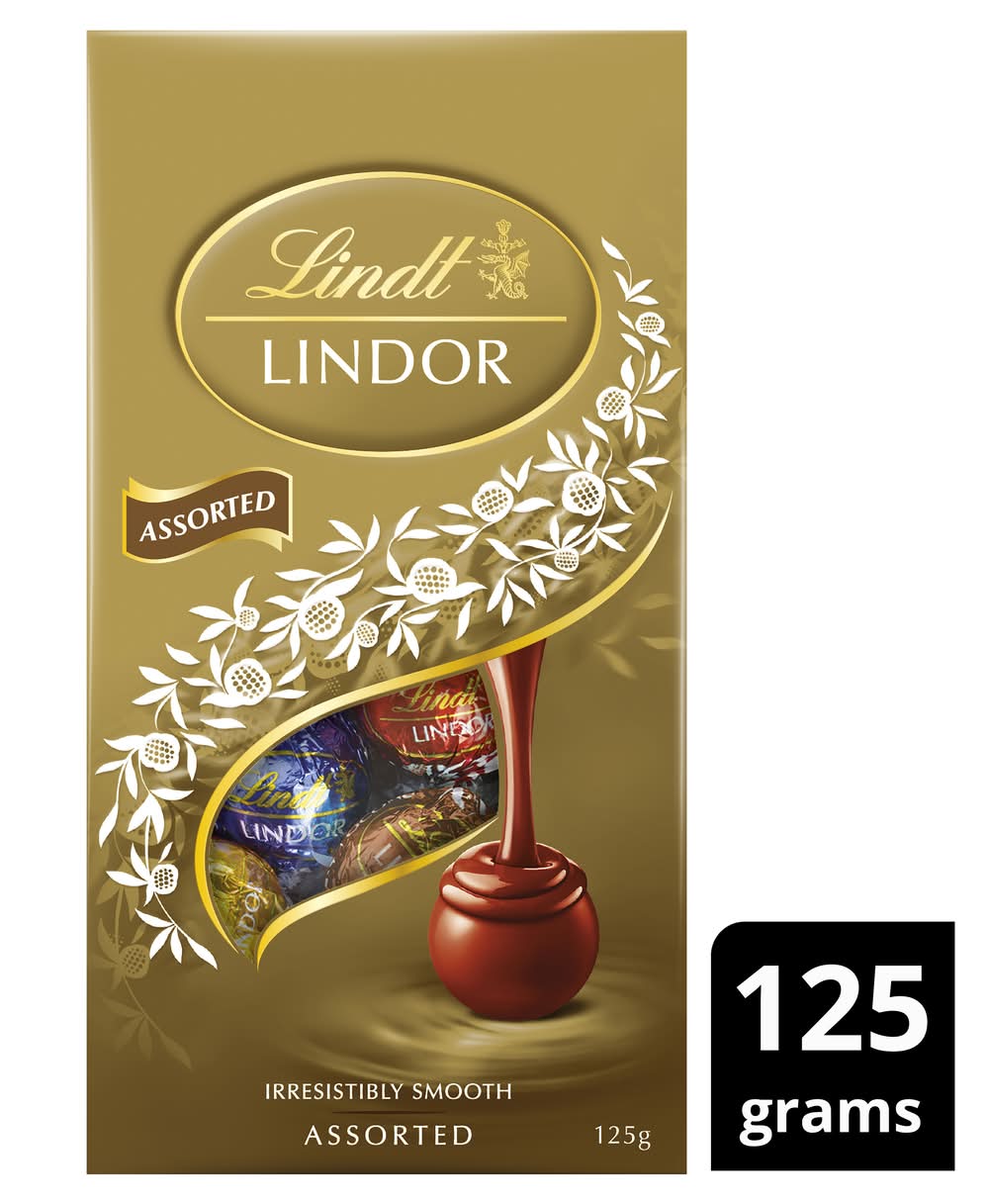 Lindt Lindor Irresistibly Smooth Chocolate Balls, Assorted (125g)
