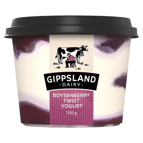 Gippsland Dairy Boysenberry Twist Yoghurt 700g