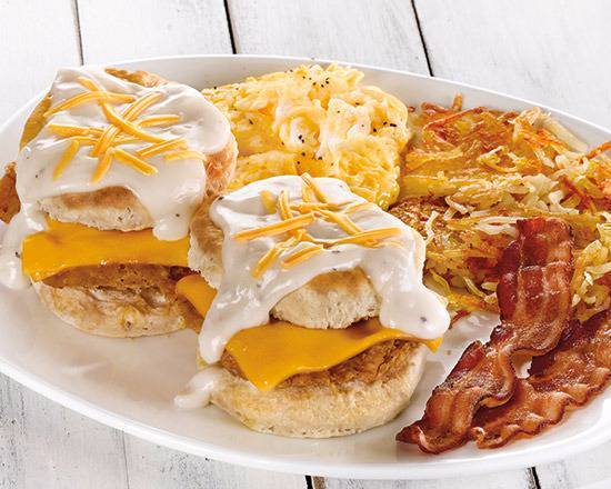 Southern Fried Chicken Biscuit Breakfast